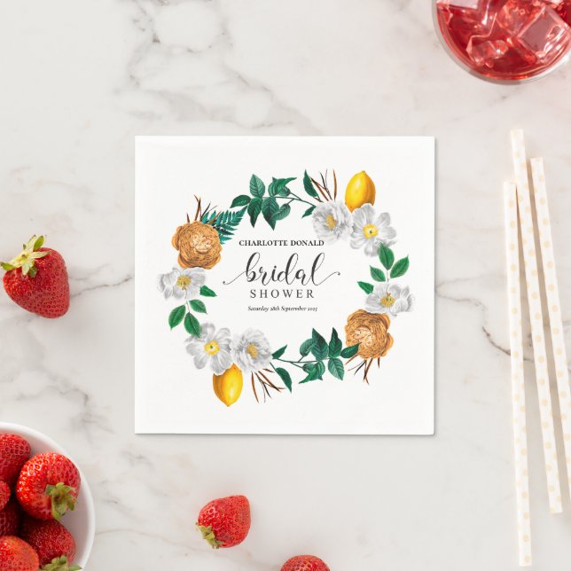 Medelhavets Italien Blue Tiles Möhippa Pappersservett (Insitu)