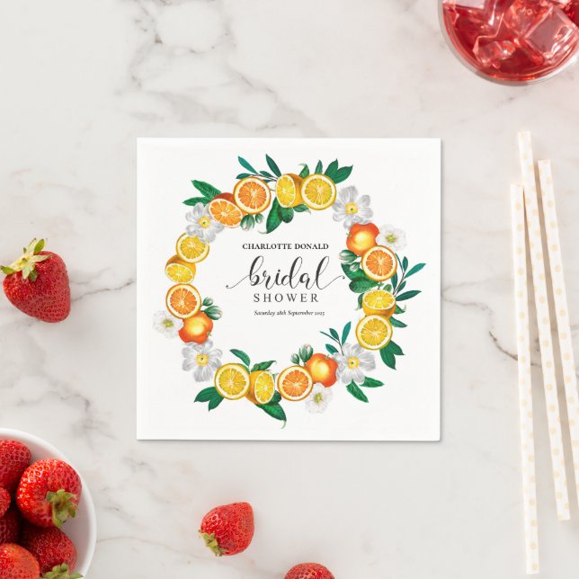 Medelhavets Italien Blue Tiles Möhippa Pappersservett (Insitu)