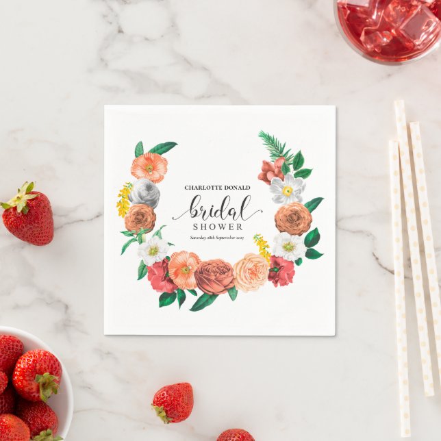 Medelhavets Italien Blue Tiles Möhippa Pappersservett (Insitu)