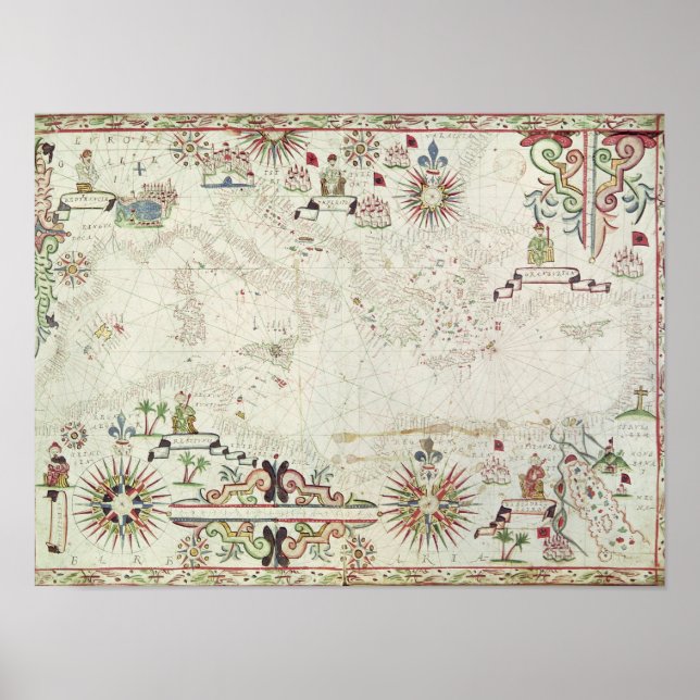 Medelhavets karta, 1625 poster (Framsidan)