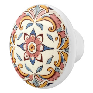 Medelhavets Rosa Gult Blue Flower Blommigt Knopp
