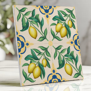 Medelhavs citron citrusfrukt kakelplatta