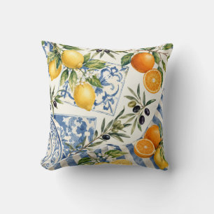 Medelhavs citrus kastkudde kudde