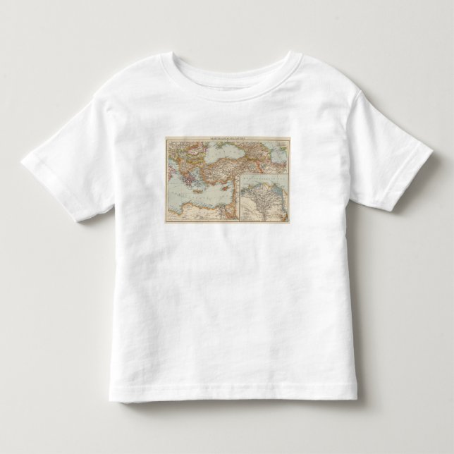 Medelhavs- hav E T Shirt (Framsida)