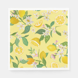 Medelhavs Lemon Blossom Festliga Servetter 