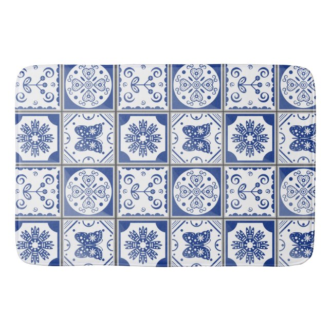 Medelhavsblå Badrumsmatta (Framsidan)