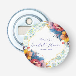 Medelhavsblå Elegant Bröllopsdusch Flasköppnare