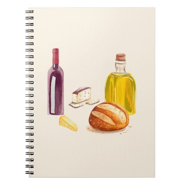 Medelhavsblommor Anteckningsbok (Framsidan)