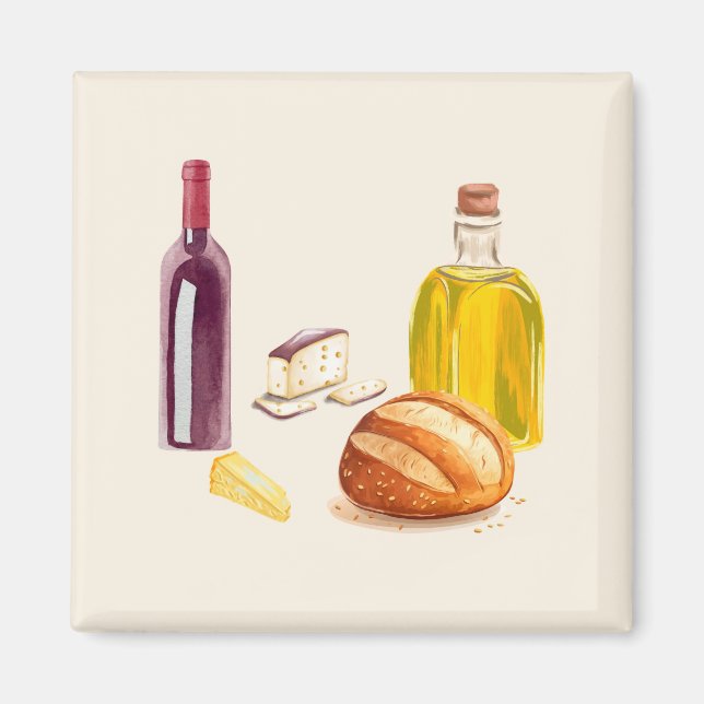 Medelhavsblommor Magnet (Framsidan)