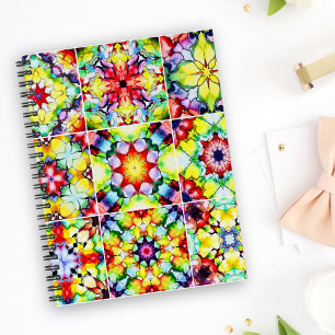 Medelhavsbrickor, Alcohol Bläck Tiles, Majolica Anteckningsbok