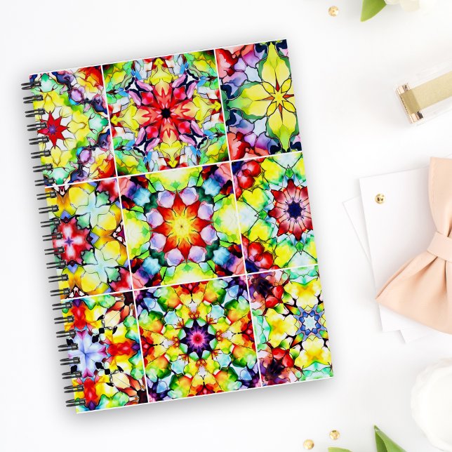 Medelhavsbrickor, Alcohol Bläck Tiles, Majolica Anteckningsbok (Skapare uppladdad)