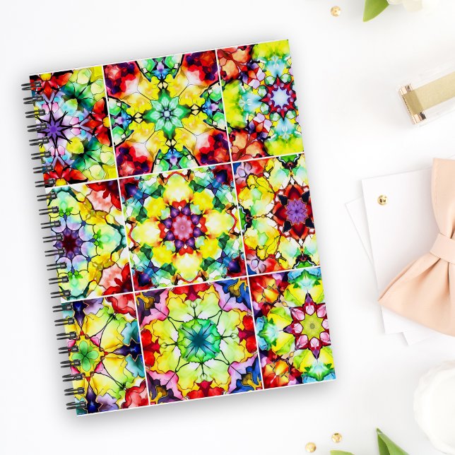 Medelhavsbrickor, Alcohol Bläck Tiles, Majolica Anteckningsbok (Skapare uppladdad)