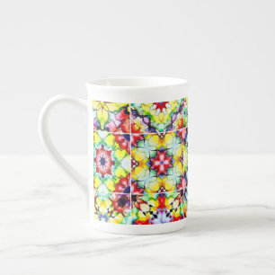 Medelhavsbrickor, Alcohol Bläck Tiles, Majolica Benporslin Mugg