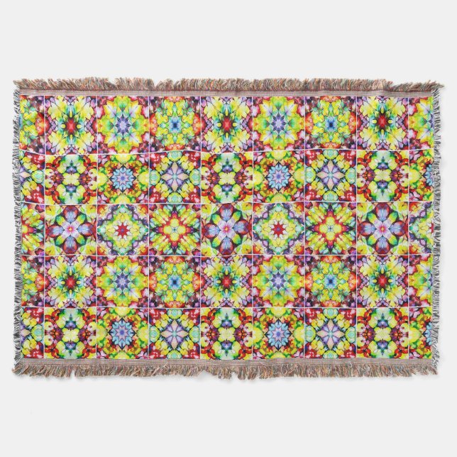 Medelhavsbrickor, Alcohol Bläck Tiles, Majolica Filt (Framsidan)