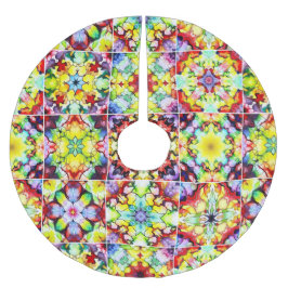 Medelhavsbrickor, Alcohol Bläck Tiles, Majolica Julgransmatta Borstad Polyester