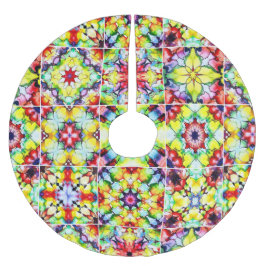 Medelhavsbrickor, Alcohol Bläck Tiles, Majolica Julgransmatta Borstad Polyester