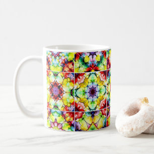 Medelhavsbrickor, Alcohol Bläck Tiles, Majolica Kaffemugg