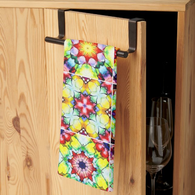 Medelhavsbrickor, Alcohol Bläck Tiles, Majolica Kökshandduk (Thirds Fold)