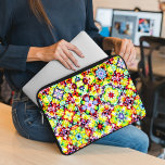 Medelhavsbrickor, Alcohol Bläck Tiles, Majolica Laptop Fodral<br><div class="desc">Elegant,  snyggt och sofistikerat mönster med Medelhavsplattor i bläck färg. Modern och trendig,  perfekt för Majolica älskare i ditt liv.</div>
