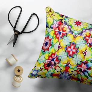 Medelhavsbrickor, Alcohol Bläck Tiles, Majolica Prydnadskudde