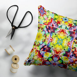 Medelhavsbrickor, Alcohol Bläck Tiles, Majolica Prydnadskudde