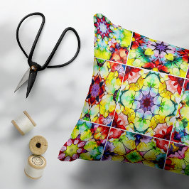 Medelhavsbrickor, Alcohol Bläck Tiles, Majolica Prydnadskudde