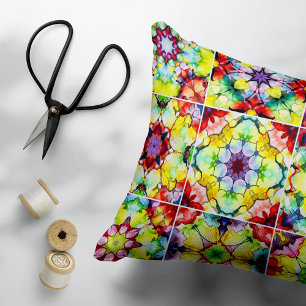 Medelhavsbrickor, Alcohol Bläck Tiles, Majolica Prydnadskudde