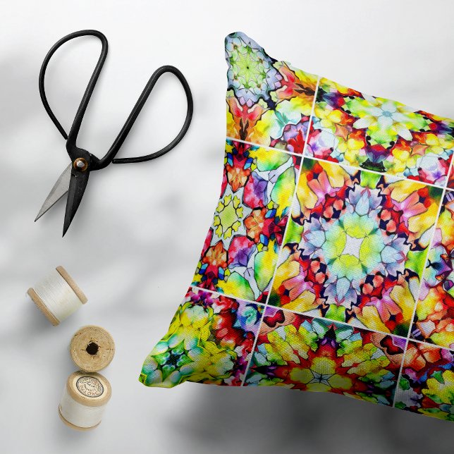 Medelhavsbrickor, Alcohol Bläck Tiles, Majolica Prydnadskudde (Skapare uppladdad)