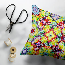 Medelhavsbrickor, Alcohol Bläck Tiles, Majolica Prydnadskudde