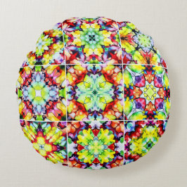 Medelhavsbrickor, Alcohol Bläck Tiles, Majolica Rund Kudde