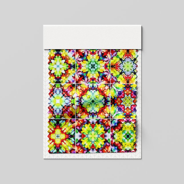 Medelhavsbrickor, Alcohol Bläck Tiles, Majolica Tyg (Skapare uppladdad)