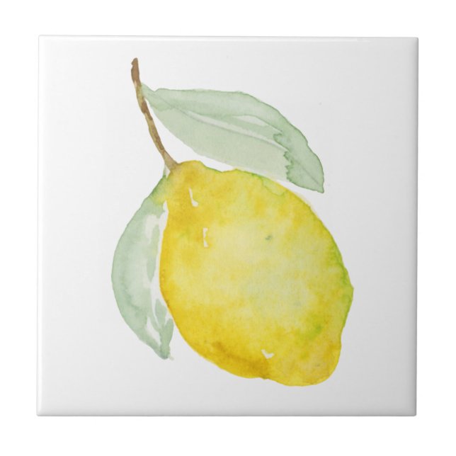 Medelhavsbrickor, citron Sicilian stil   Kakelplatta (Framsidan)