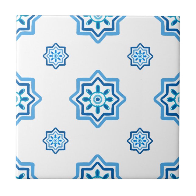 Medelhavsbrickor,majolica, Sicilian stil    Kakelplatta (Framsidan)