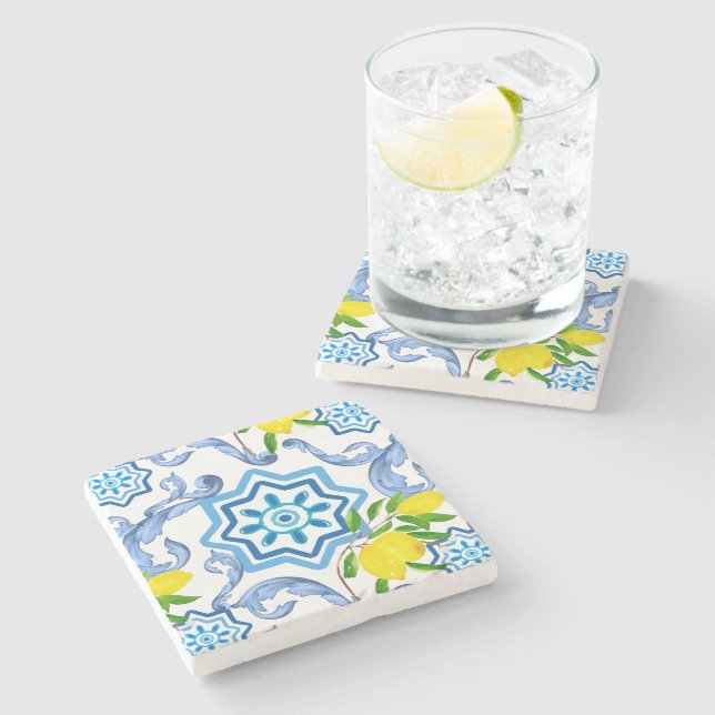 Medelhavsbrickor,majolica, Sicilian stil     Stenunderlägg (Sidan)