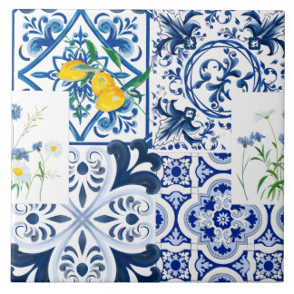 Medelhavsbrickor,sicilianska plattor,majolica kakelplatta