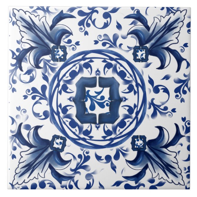 Medelhavsbrickor,sicilianska plattor,majolica  kakelplatta (Framsidan)