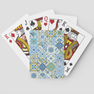 Medelhavsfärger/ Azulejo-kakel Casinokort
