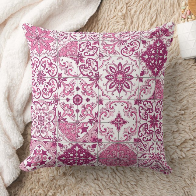 Medelhavsfärger/ Azulejo-kakel Kudde (Filt)