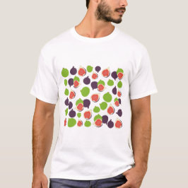 Medelhavsfig Sommar Fruit Mönster T Shirt