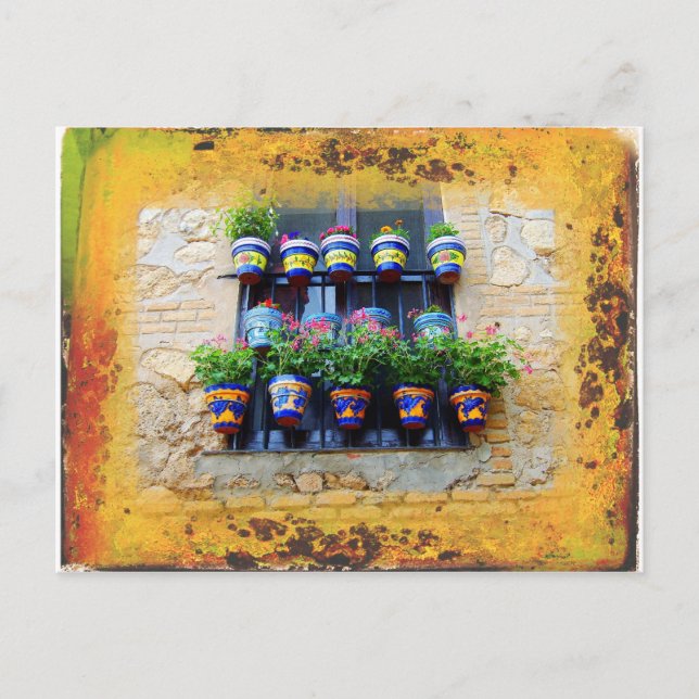 Medelhavsfönster Vykort (Framsida)