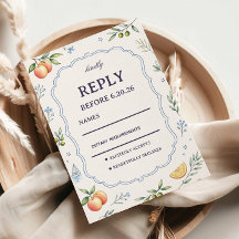 Medelhavsfrukt Blommig Respons Design