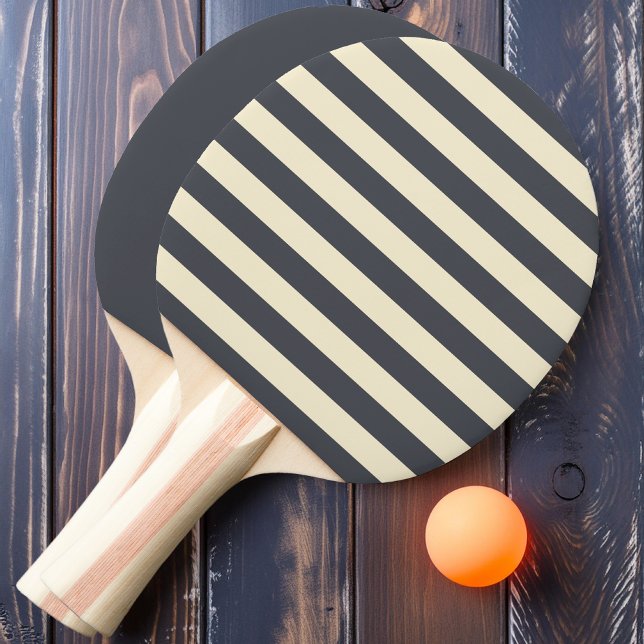Medelhavsgrå Polotröja Randig och enfärgad Pingisracket (Skapare uppladdad)