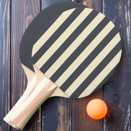 Medelhavsgrå polotröja randig och enfärgad pingisracket