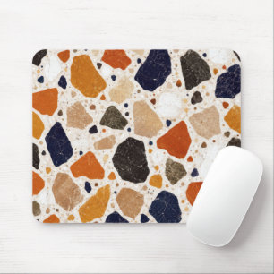 Medelhavsinspirerad abstrakt Terrazzo-design Musmatta