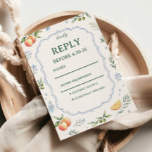 Medelhavsinspirerad citrus blomster responsdesign