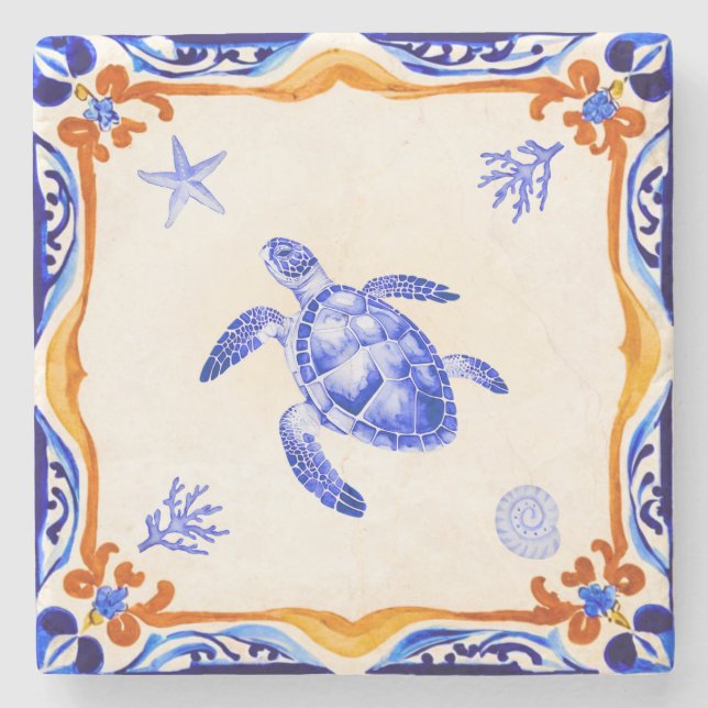 Medelhavsköldpadda Stenunderlägg (Framsidan)
