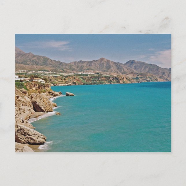 Medelhavskort för Kusten Vykort (Framsida)