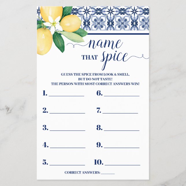 Medelhavskort Namn som spelkort för visningsprogra Flygblad (Framsidan)