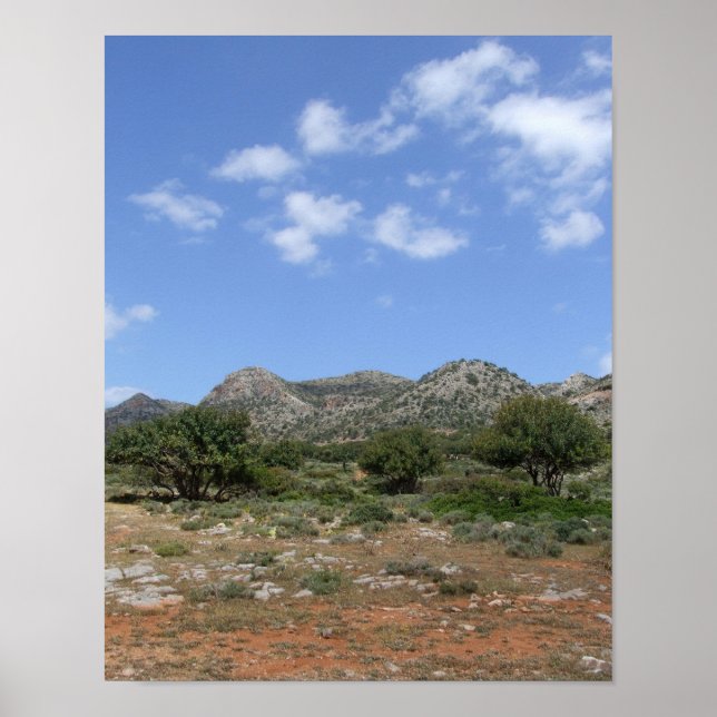 Medelhavslandskap Poster (Framsidan)