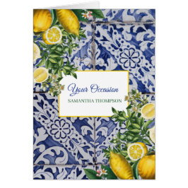 Medelhavslemonerna Sommartåg Hälsningskort